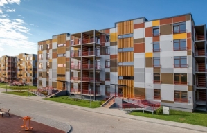 Apartment construction works in a residential building in Riga